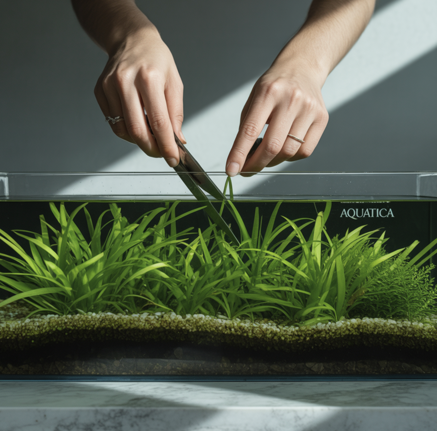 쑥쑥 자라는 잎, '사선으로' 잘라주세요