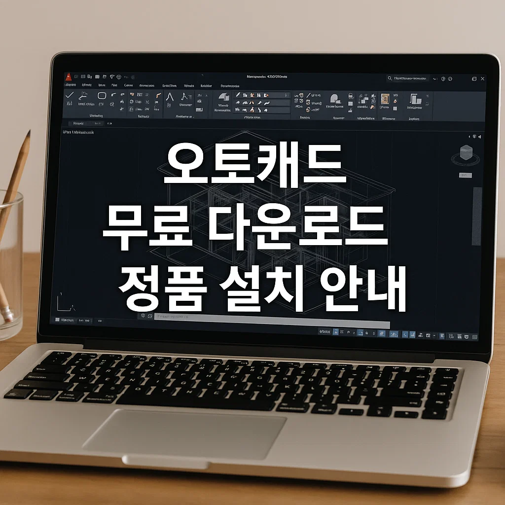 오토 캐드 무료 다운로드, 정품 설치 직접 해본 실제 경험