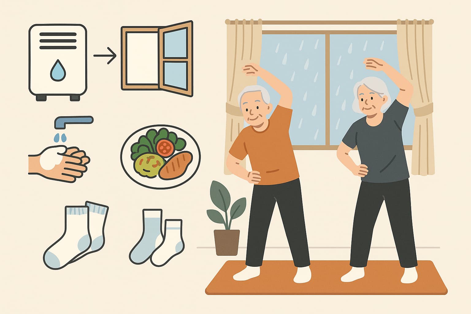 장마철 건강관리 필수 팁, 중장년층을 위한 체크리스트 관련사진