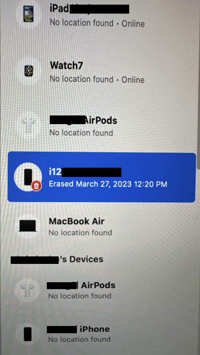 애플 기기 목록