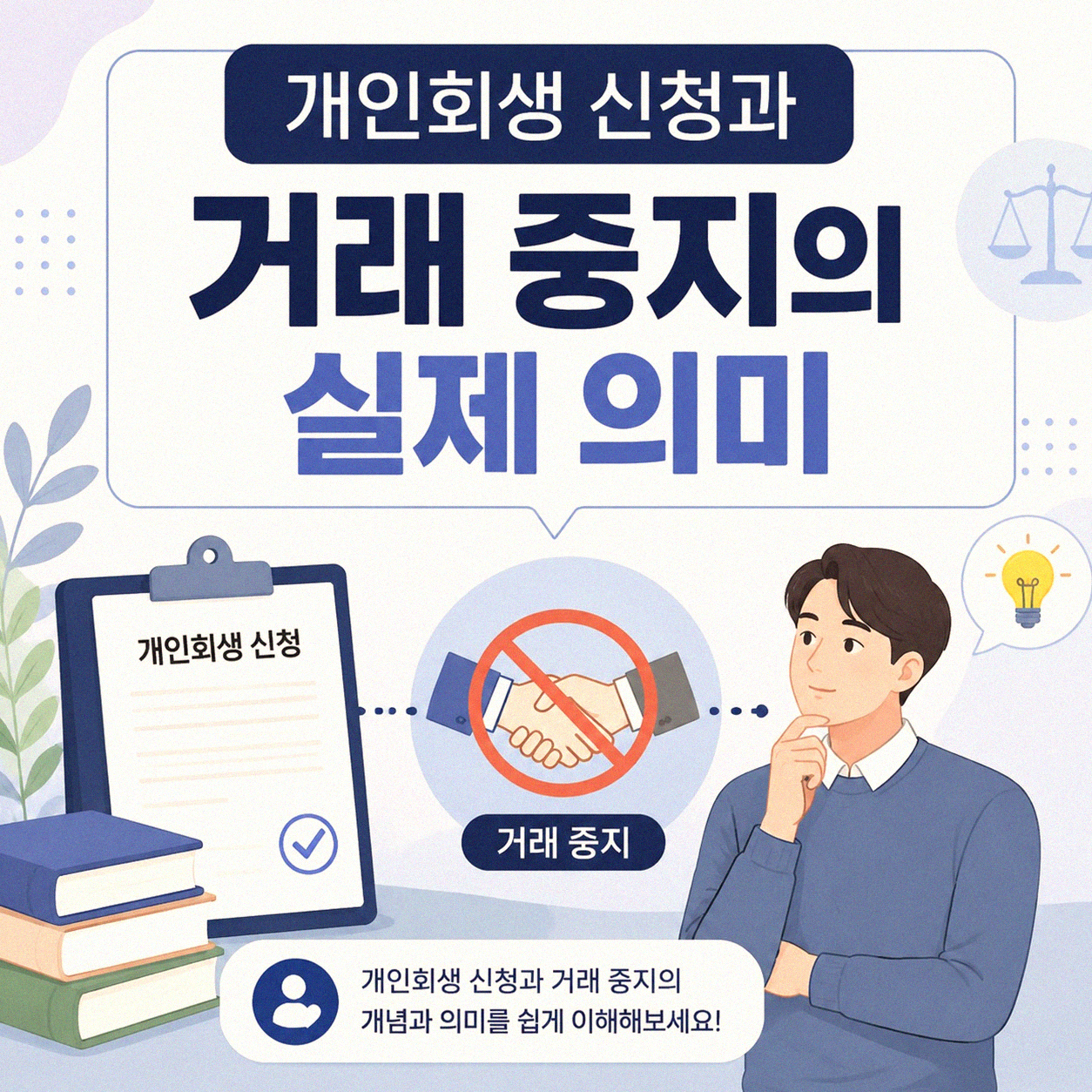 개인회생 신청 후 거래 중지, 왜 그리고 언제쯤?