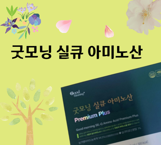 굿모닝 실큐 아미노산 효능