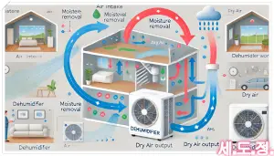 실내 제습 방법