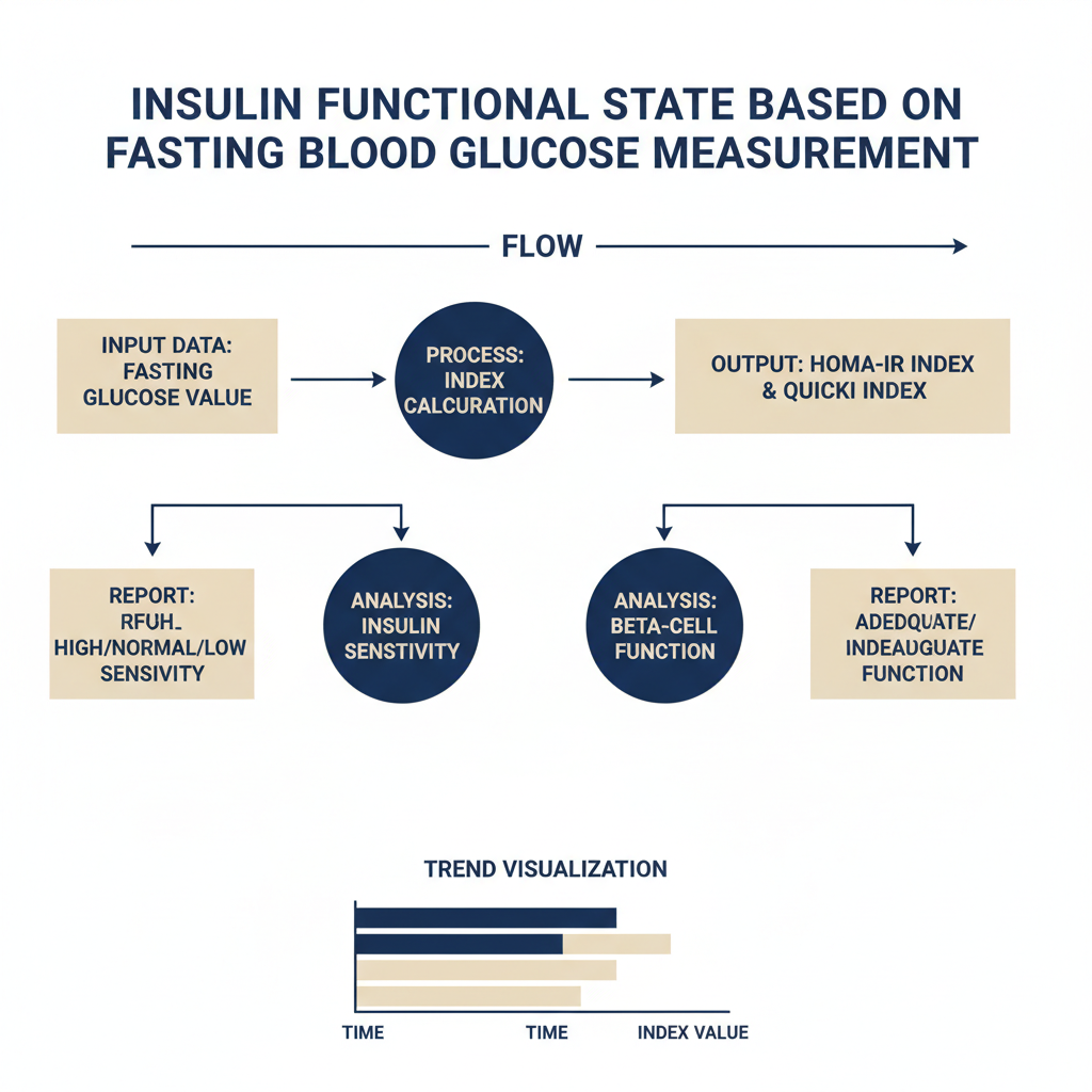 空腹時血糖測定が示すインスリン機能の状態
