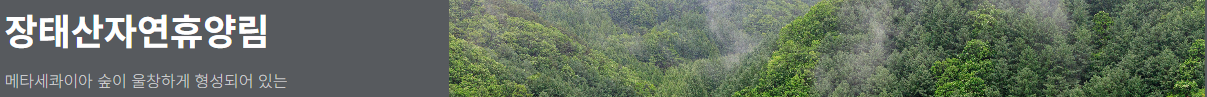 장태산 자연휴양림 관광 안내 이미지