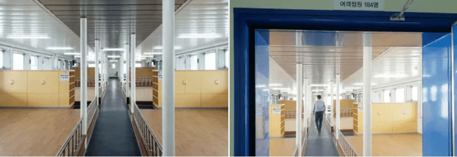 완도 추자 송림블루오션호 2등객실