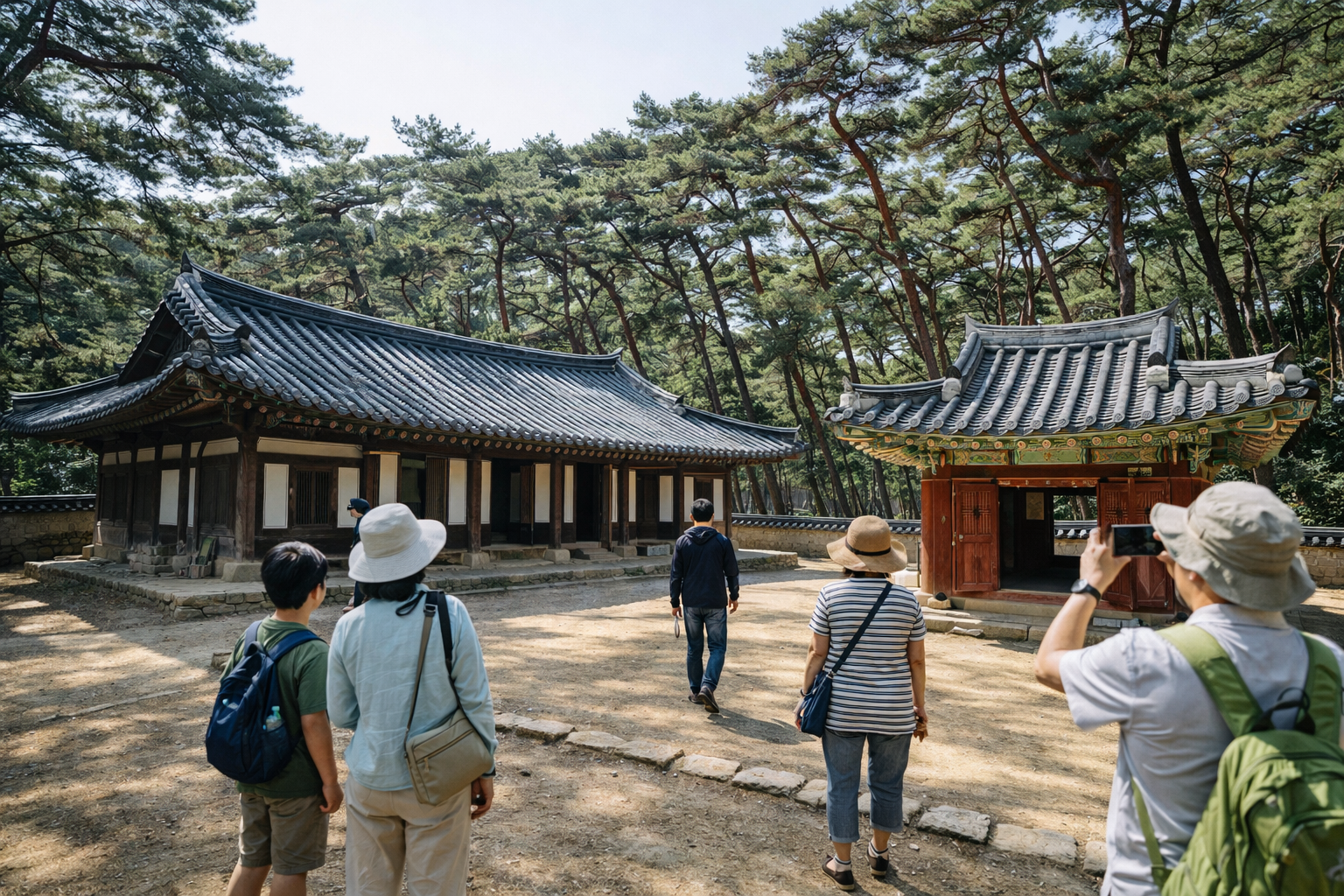 영월-청령포-단종묘에-관괌객들이-사진을-찍고-있는-장면