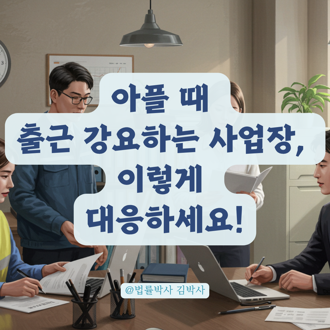 아픈데도 강제 출근 요구? 5인 미만 사업장에서 근로자가 알아야 할 권리 정리.