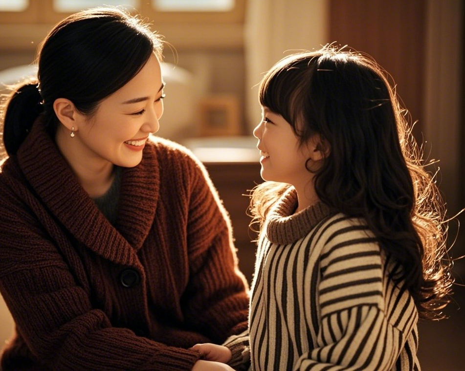 공감형 질문을 통해 소통하는 부모와 아이의 긍정적 장면