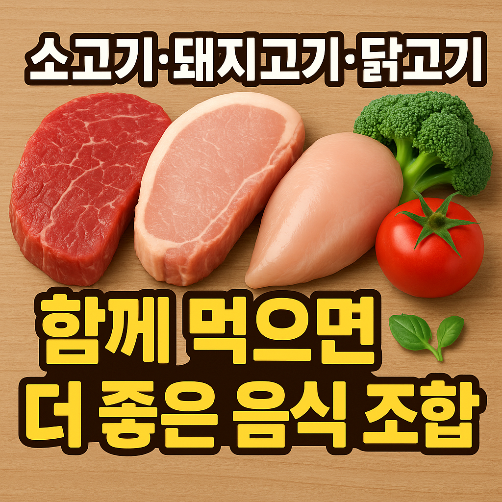 고기별 음식 궁합