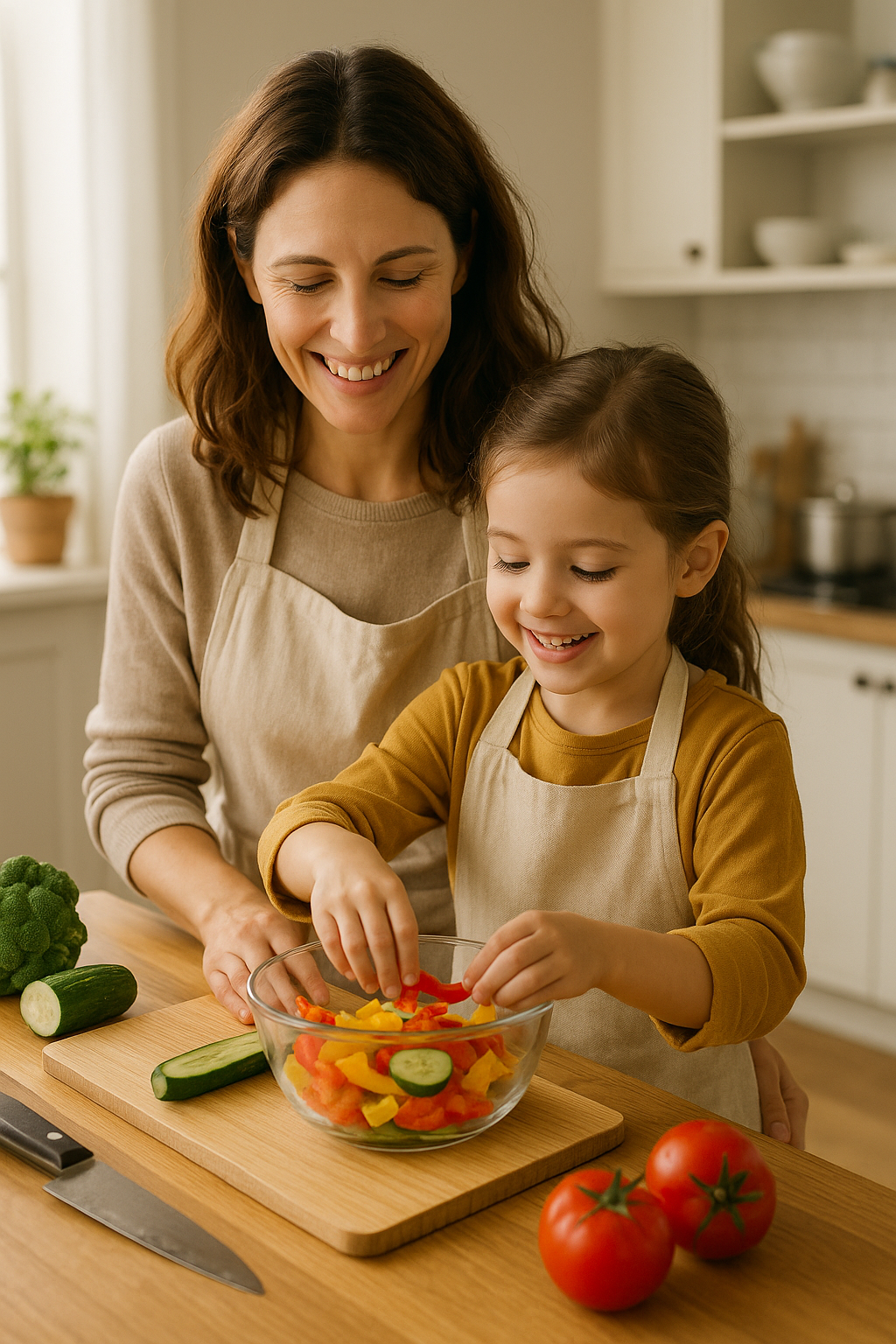 아이와함께샐러드만들기
