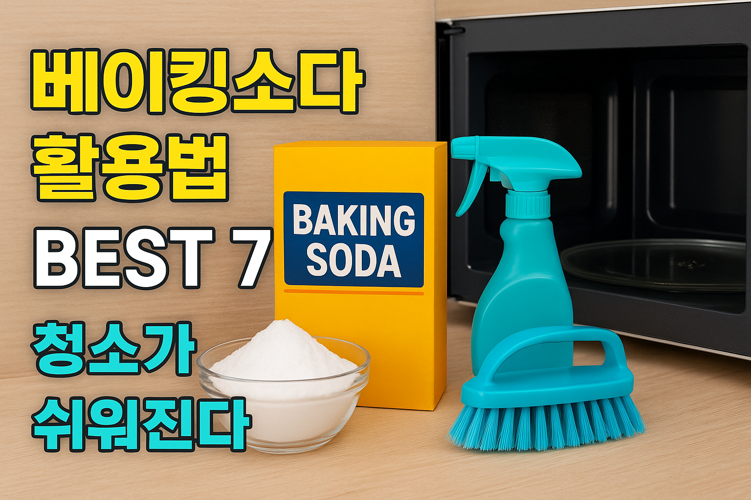 베이킹소다 활용법 BEST 7 &amp; 청소가 쉬워진다!