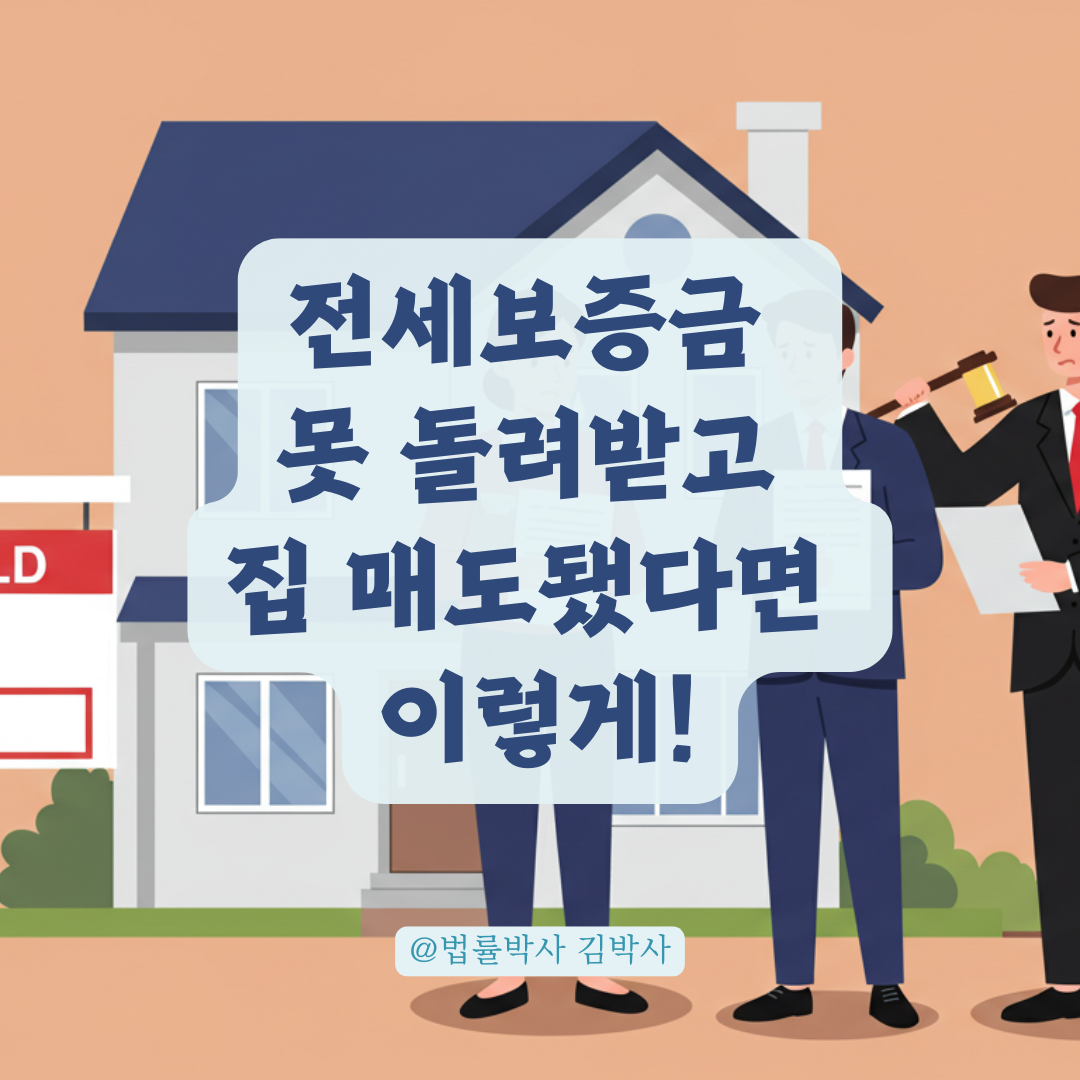 전세보증금 못 돌려받고 집 매도됐다면, 피해 최소화하는 대응법.