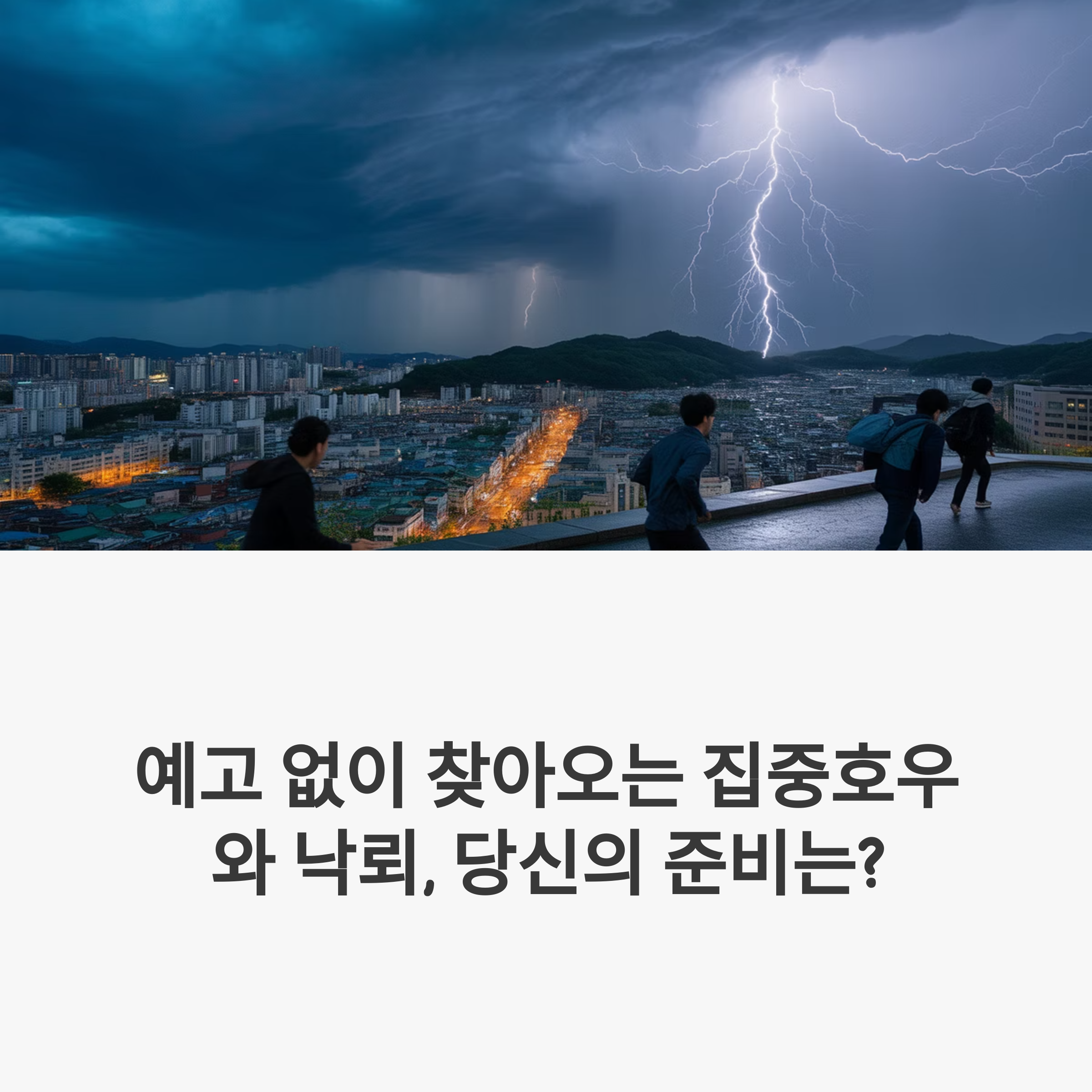 집중호우 낙뢰