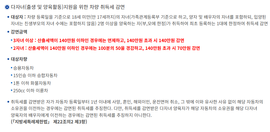 감면혜택 대상자