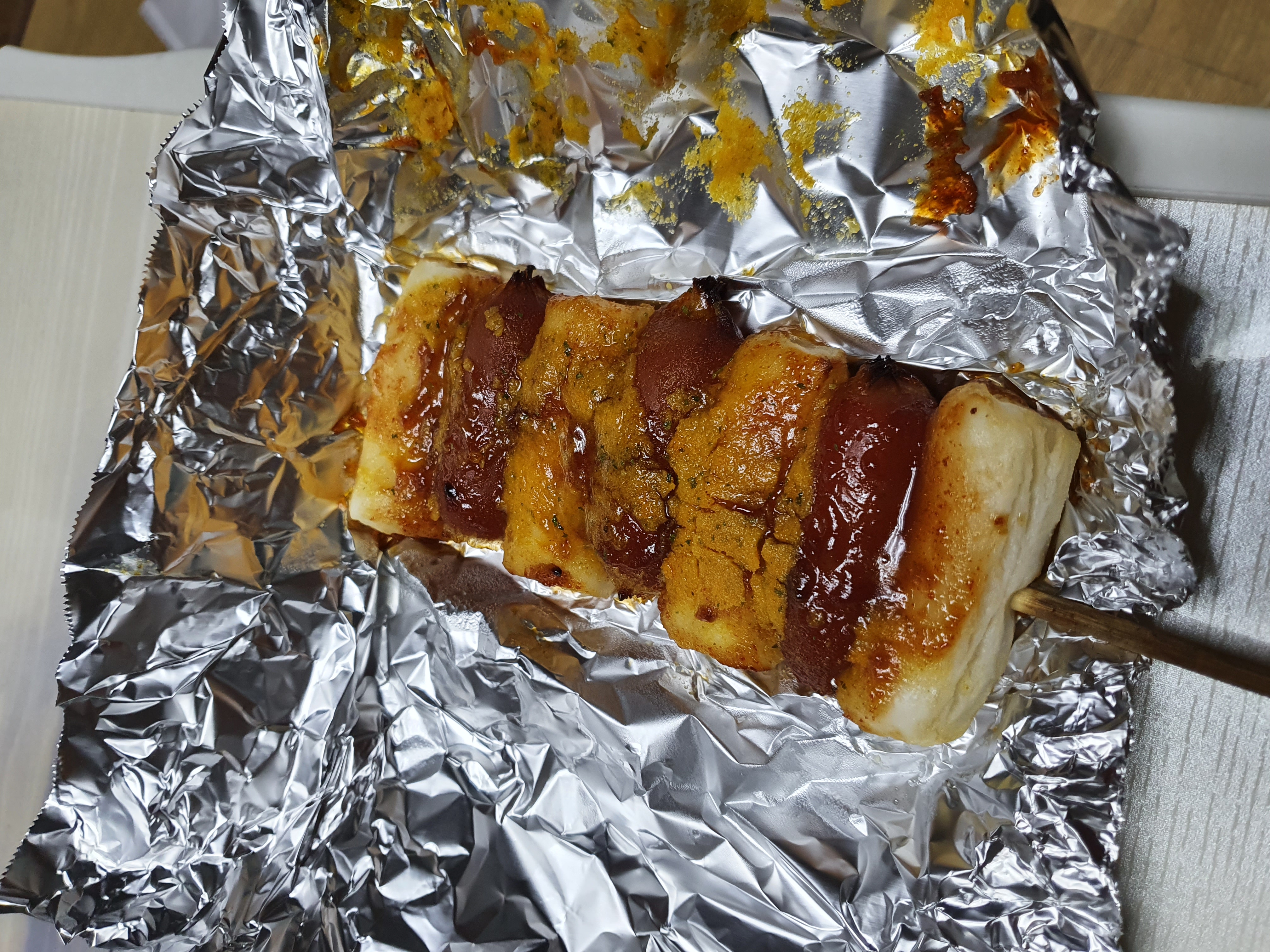 굽네치킨의 소떡소떡 매콤치즈맛! 2800원치고는 괜찮다!!