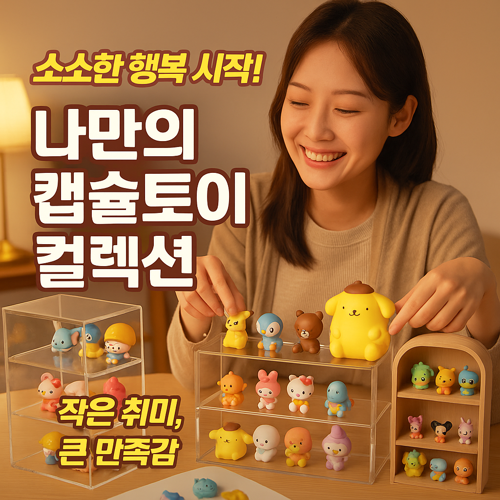 나만의 캡슐토이 컬렉션 - 소소한 수집의 즐거움