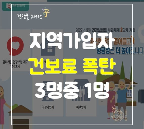 지역가입자의 부담