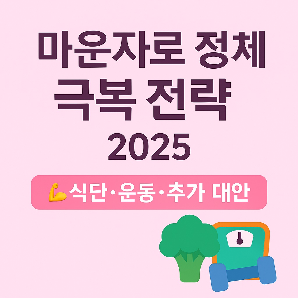 마운자로 정체기 돌파 전략|6개월 이후 효과 극대화 식단·운동 가이드
