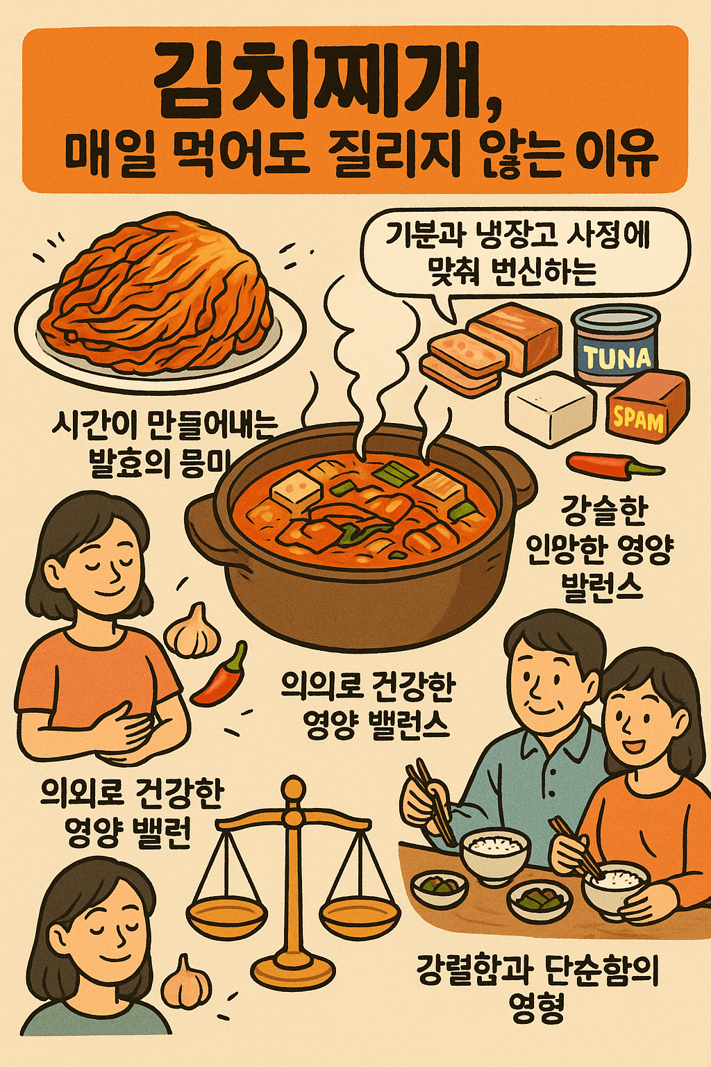 김치찌개를 매일 먹어도 질리지 않은 이유