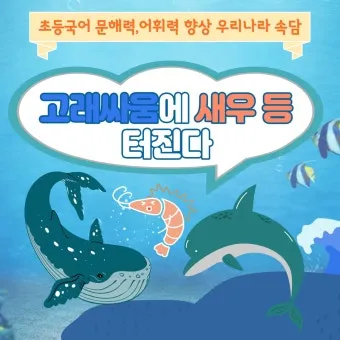 고래 싸움에 새우등 터진다 뜻과 속담 영어 표현 안내집_24