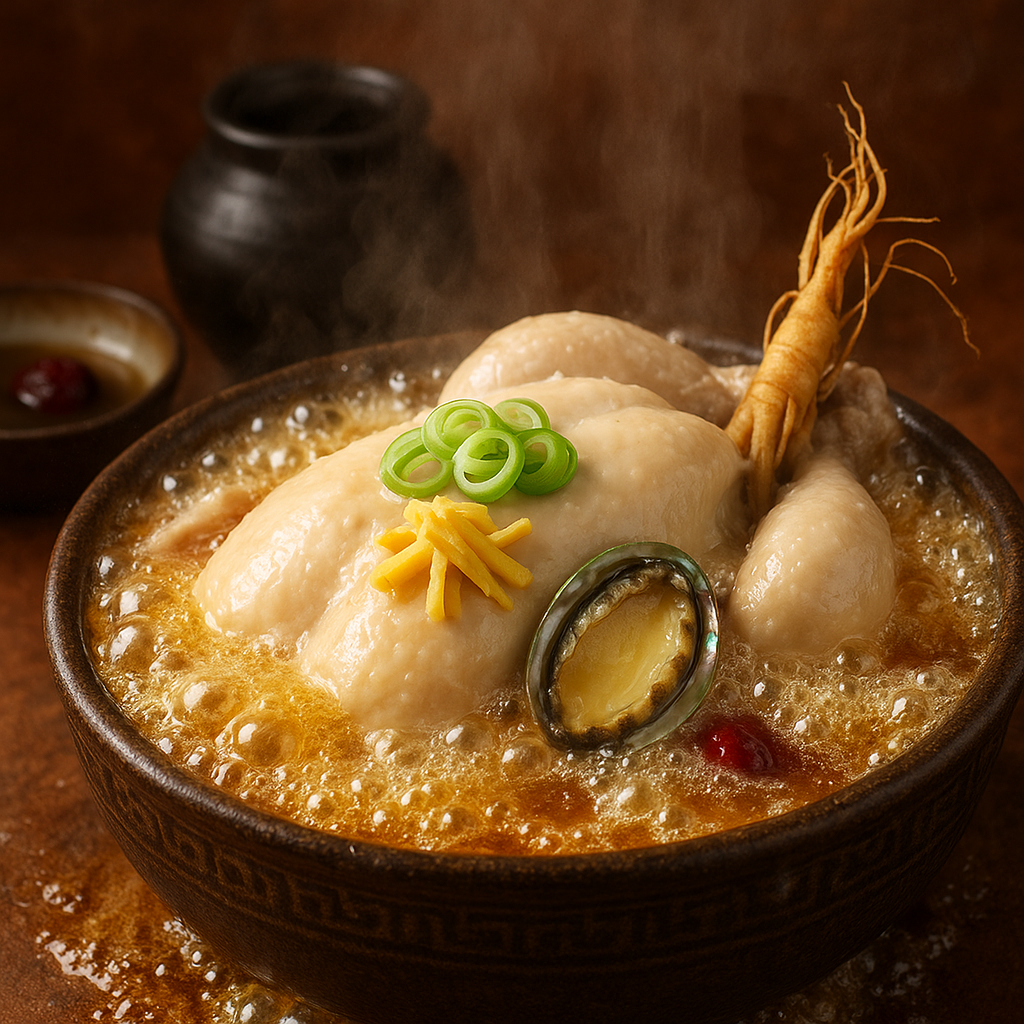 여름 보양식 전복 삼계탕