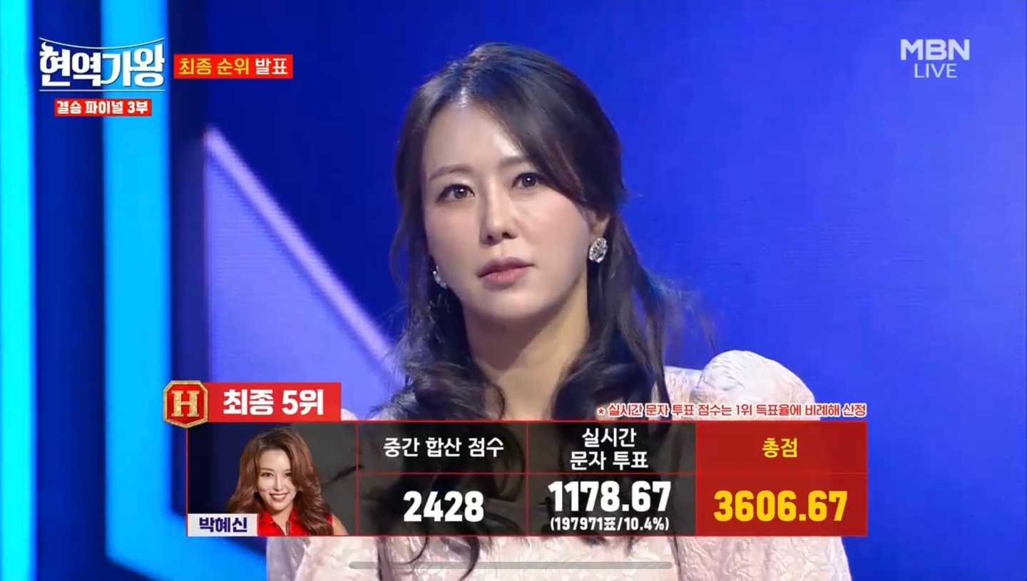 현역가왕 최종 5위