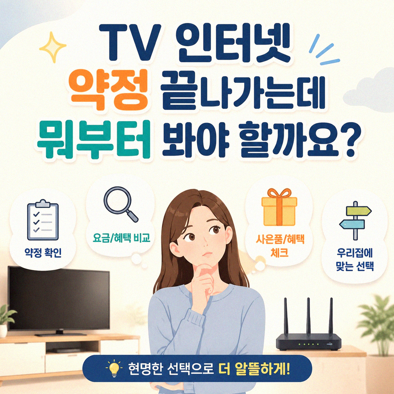 TV 인터넷 변경, 헷갈리지 않게 알아보는 법