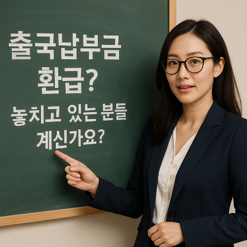 출국납부금 환급 놓치고 있는 분들, 지금 바로 확인해보세요!