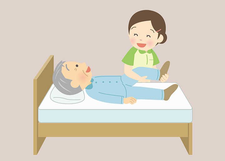 환자를-관리하는-요양보호사