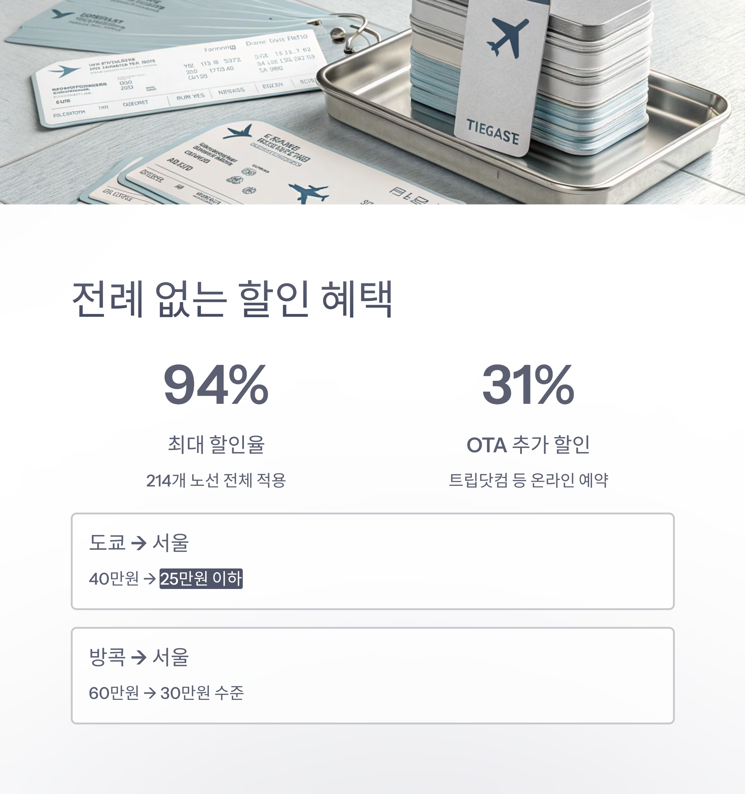 2025 코리아 그랜드 세일 항공권 할인 총정리 대한항공 아시아나 최대 94% 특가 혜택