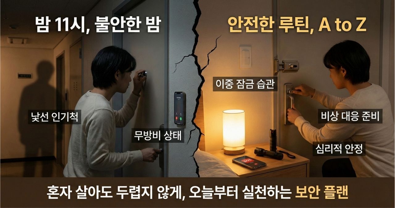 혼자 살아도 무섭지 않아야 한다:&lsquo;밤 11시 이후 1인가구 보안 플랜 A to Z&rsquo;