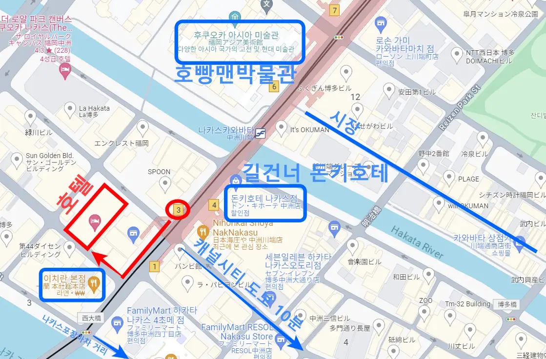 더라이블리후쿠오카하카타-주변-지도
