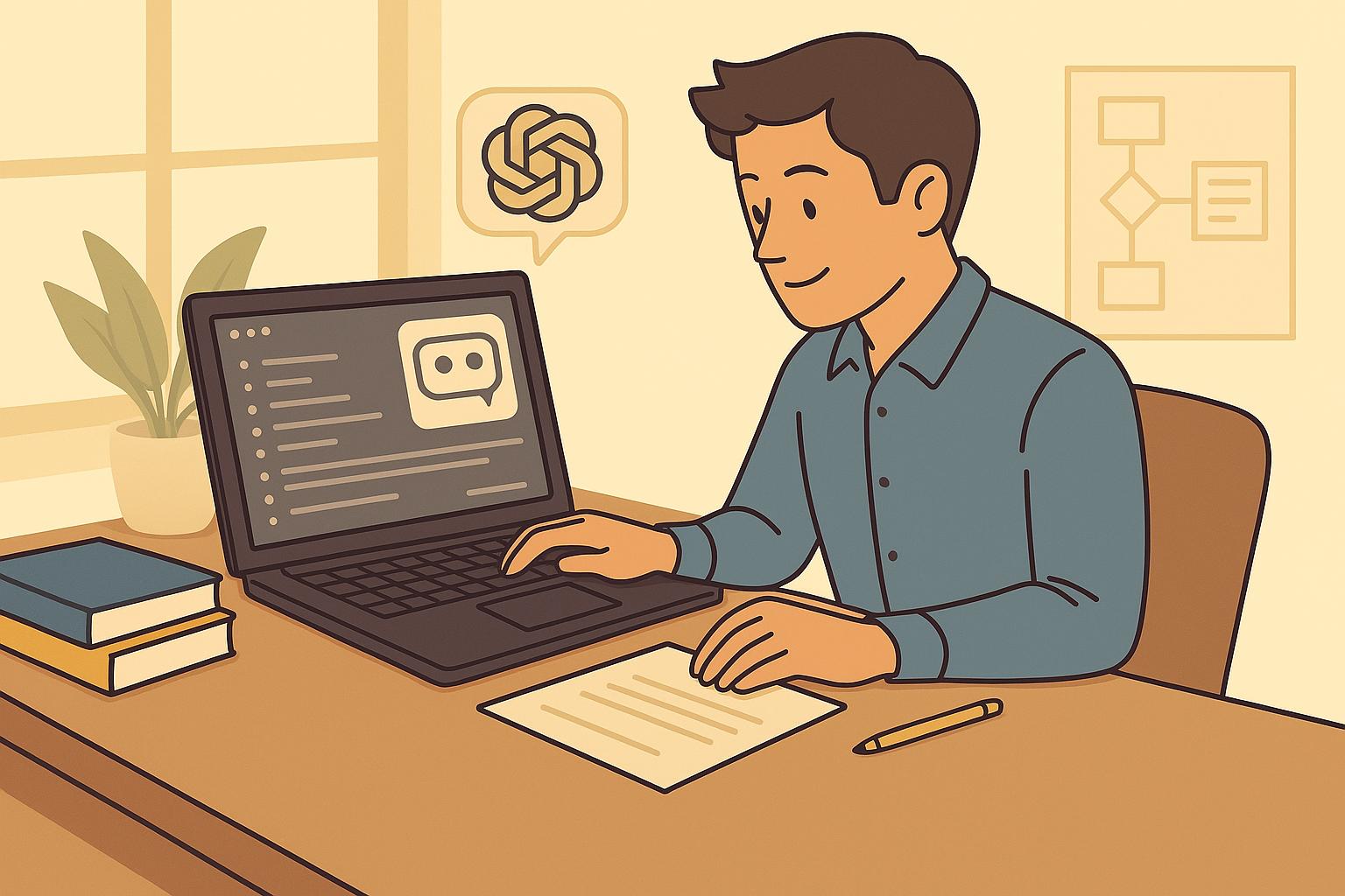 챗GPT 기반 테크니컬 블로그 작성기 만드는 모습