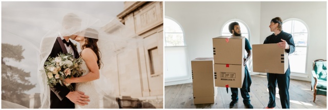 결혼과 이사하는 사람들 사진