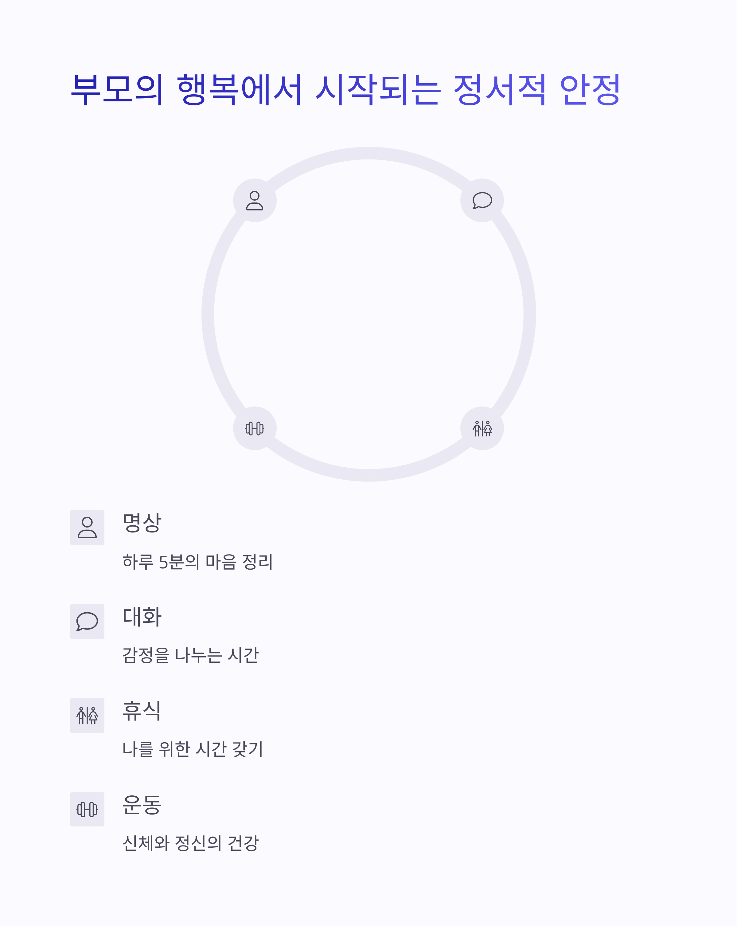 육아 스트레스 &ndash; 정서적 안정을 위한 부모의 노력