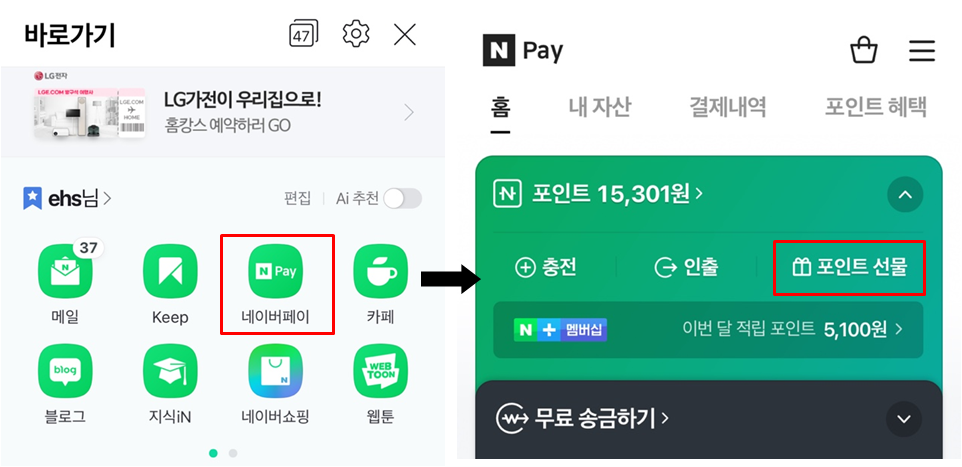 네이버 포인트 현금화