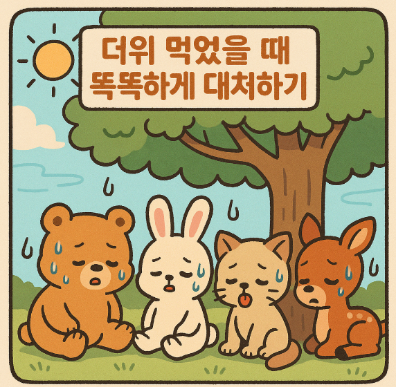 더위 먹었을때 똑똑하게 대처하기