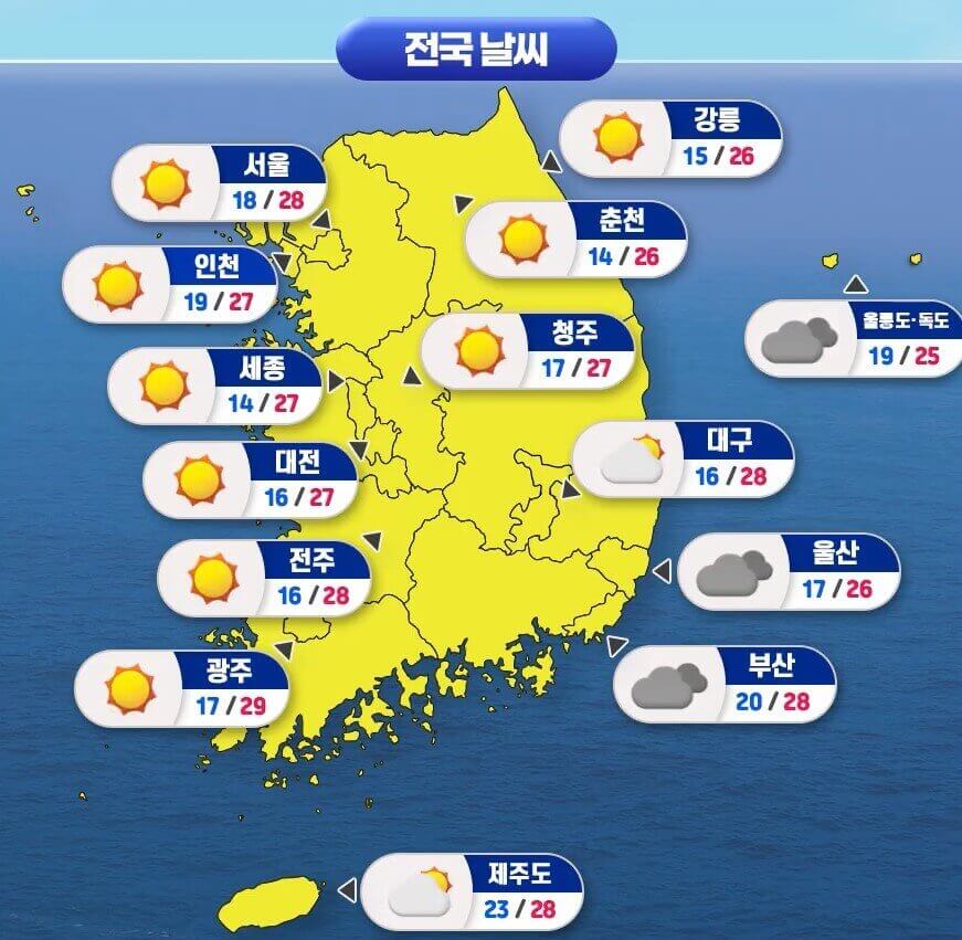 전국 날씨 전망