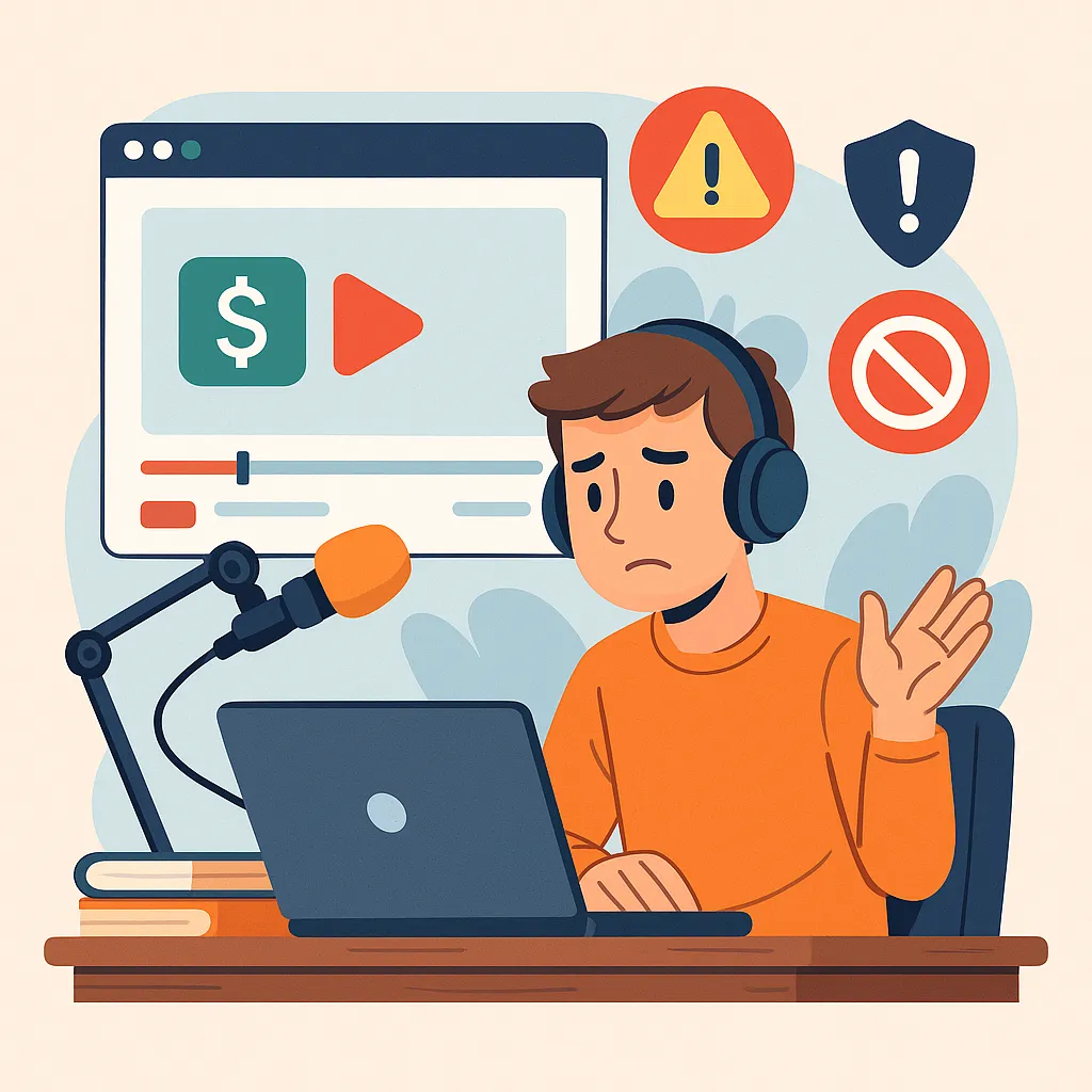 유튜브 채널 리스크, 수익화 뒤 경고 막는 가이드