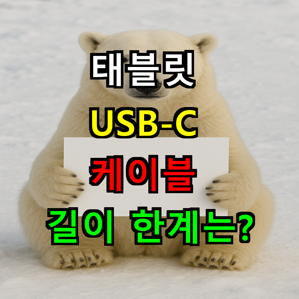태블릿 USB-C 케이블 길이 한계는? 속도별 최대 연장 가이드