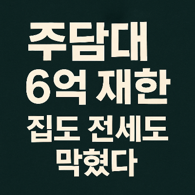 주담대 6억 제한