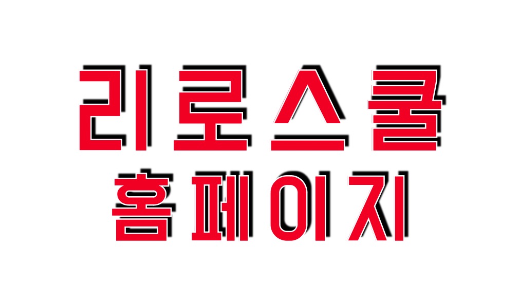 리로스쿨 홈페이지 바로가기 https://riroschool.kr
