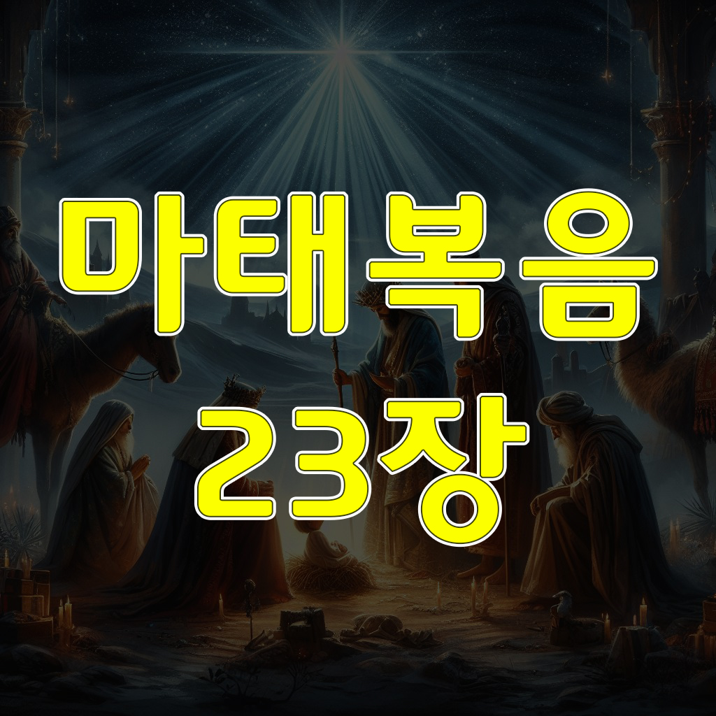 마태복음 23장: 서기관들과 바리새인들을 꾸짖으시다