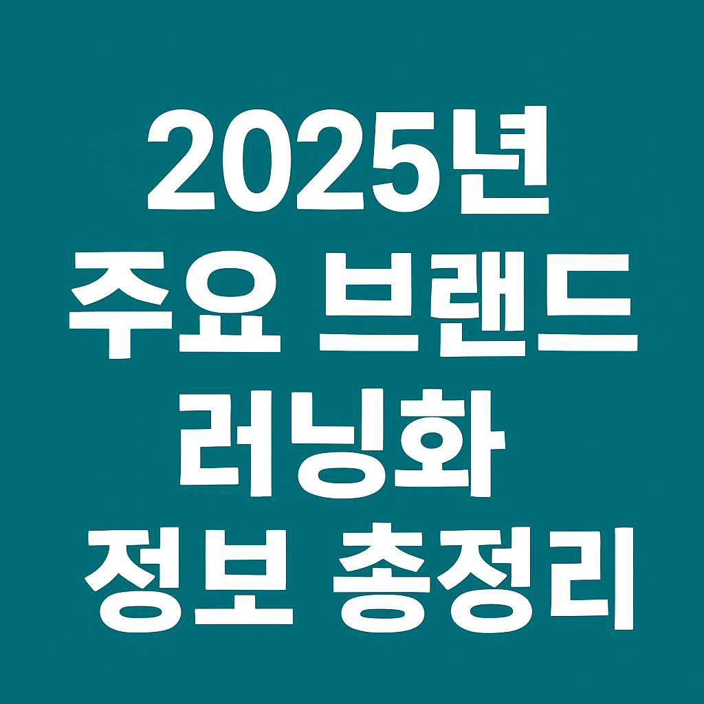 러닝화 나이키 뉴발란스 아식스 아디다스 써코니 푸마 정보