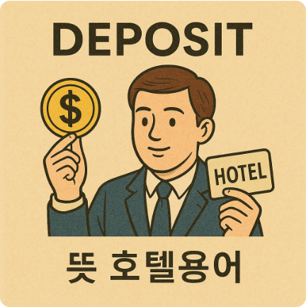 디파짓 뜻 의미 활용 예문 픽업 샌딩 드랍 보딩 여행 호텔용어 총정리 1