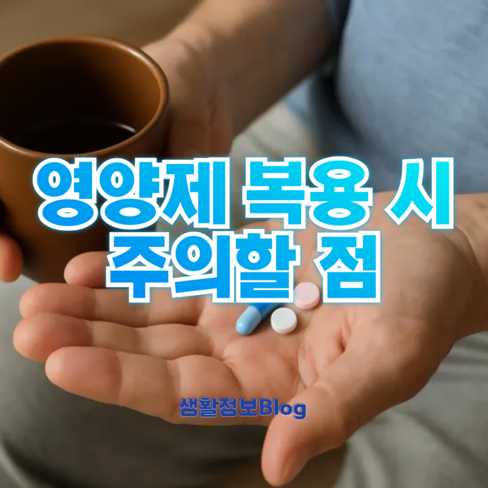영양제 복용 시 주의할 점