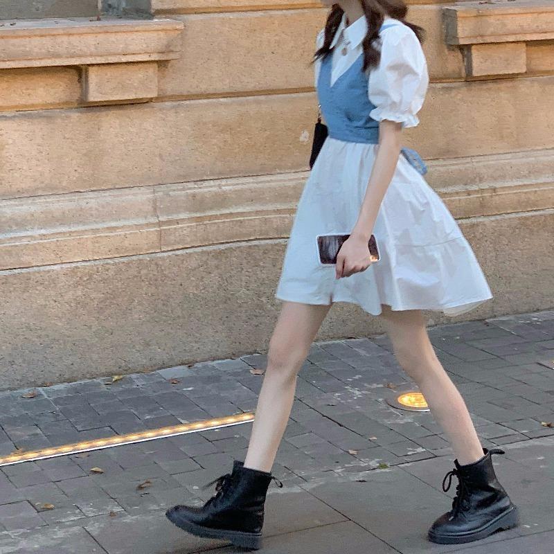 데님 뷔스티에 탑 여름 연청 크롭 나시 레이어드 청 쿨 진청 여성 버튼