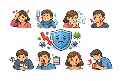 면역력 저하로 감기에 자주 걸리는 반복 증상 모습3