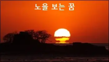 노을 보는 꿈